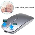 thumbnail image 5 of Bluetooth Mouse,Rechargeable Wireless Mouse for MacBook Pro/MacBook Air/Laptop/PC/Mac/iPad pro/Computer,Bluetooth 5.2 + 3.0 +2.4G USB Receiver, 5 of 6