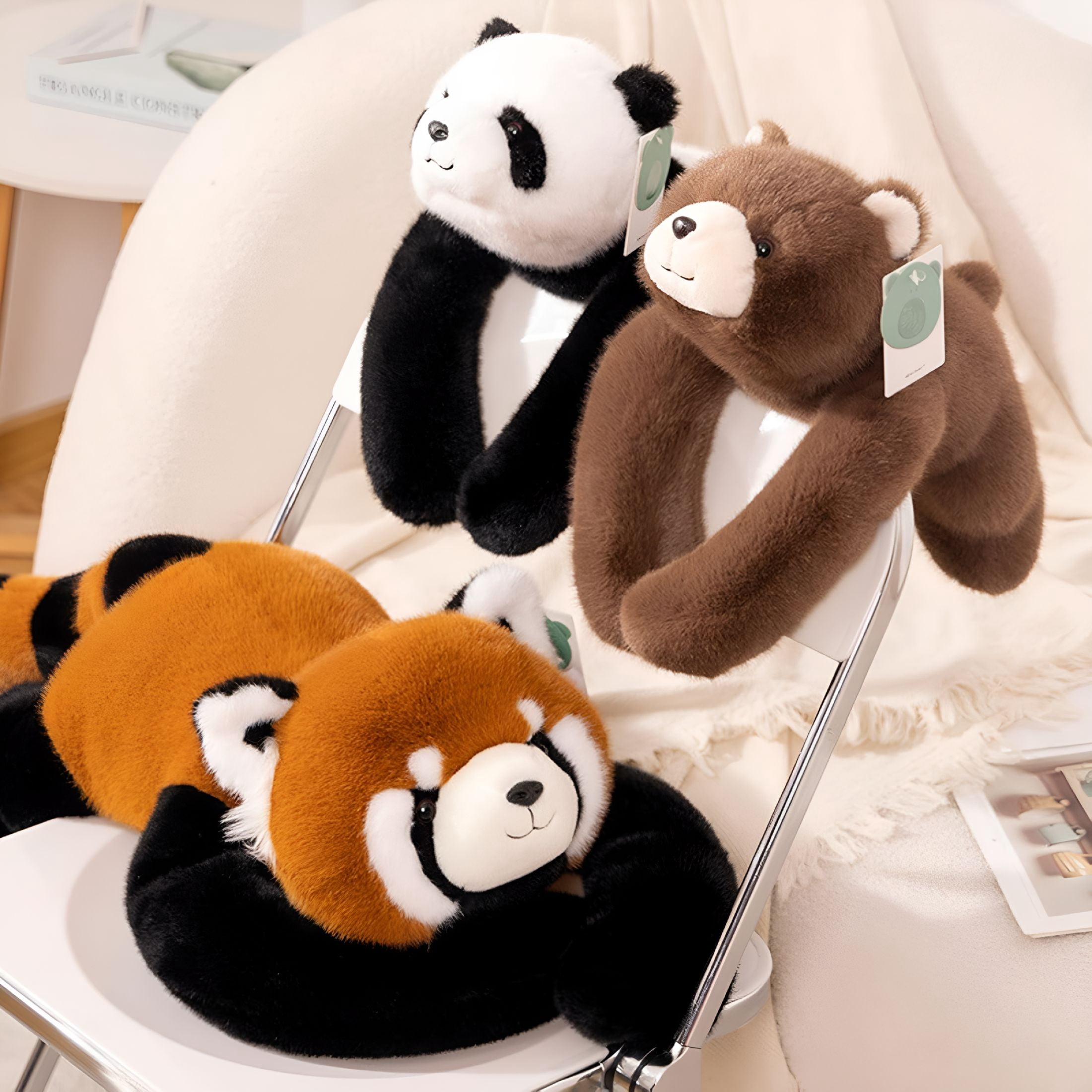 CYFW 2026 New 17.71In Panda Weighted Stuffed Animals,Weighted Plush Animal,Cute Soft Plush Toy Pillow Hugging Plushie Birthday Gifts for Kids Adults