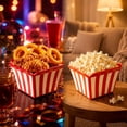 thumbnail image 4 of ZZkhGO Bol à Collation en Céramique à Rayures Rouges, Bol de Service Polyvalent pour Frites Maïs Soufflé Salade de Fruits, Grand Contenant Alimentaire pour Fêtes Soirées Cinéma Pâtisserie, 4 of 6