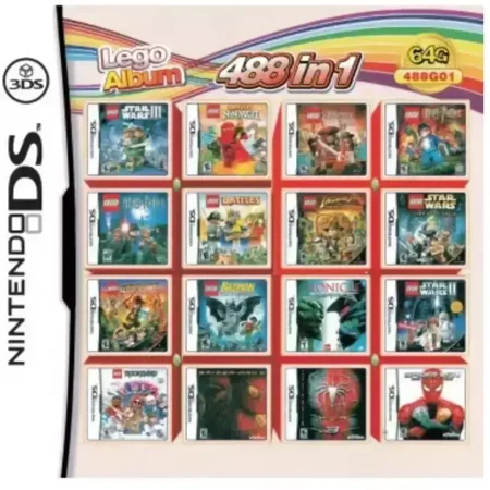 Nintendo DS Multi-Spec 5000 in 1 Video Game (NDS, NDSL, 3DS) with Case