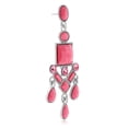 thumbnail image 3 of SuperJeweler Pink Crystal Chandelier Dangle Earrings, 3 Inches for Women, 3 of 4