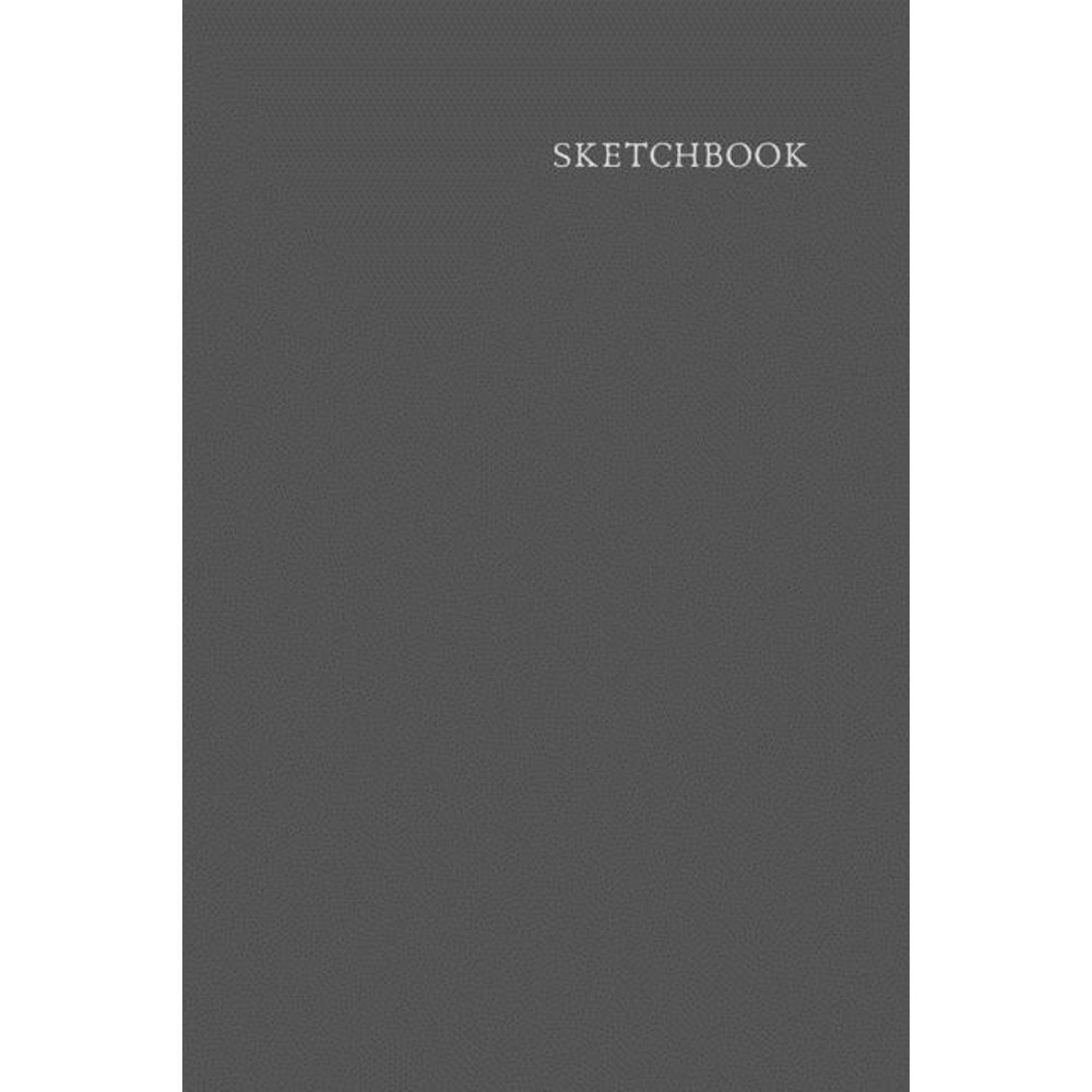 Sketchbook Grey Cover Plain Blank 118 Page 6x9" Sketchbook Walmart