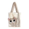 thumbnail image 3 of Segolike Fluffy Tote Bag, Fluffy Shoulder Bag, Wallet, Lightweight, Stylish, Underarm Bag Beige Apricot, 3 of 8