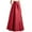 Wine Red, variant on Women's Elegant High Waist A Swing Party Evening Skirt With Pockets