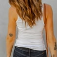 thumbnail image 6 of Youmylove Tank Top For Women Elegant Solid Color Sleeveless V Neck Knit Ribbed Top Casual Summer Tank Blouse Loose Fit Tunic Blouse, 6 of 7