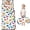 Dinosaur and Tree White Pattern-1, variant on Dinosaur and Tree Light Blue Pattern Kids Nap Mat, Sleeping Mat with Removable Pillow with Handle & Fastening Straps, Soft Skin Friendly Gifts for Toddlers Kids Boys Girls,50"x20"