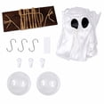 thumbnail image 7 of Halloween Hanging Ghost Outdoor Indoor, Warm Light LED Halloween Decor for Porch Yard Tree, Spooky Glowing Ghost Ornament for Porch Yard Tree, 7 of 7