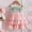 Pink, variant on SGFCWSX Girls Summer Dress Spaghetti Strap Gingham Bow Front Tiered Ruffle Casual Beach Playwear Party Dress Pink Size 9-12 Months