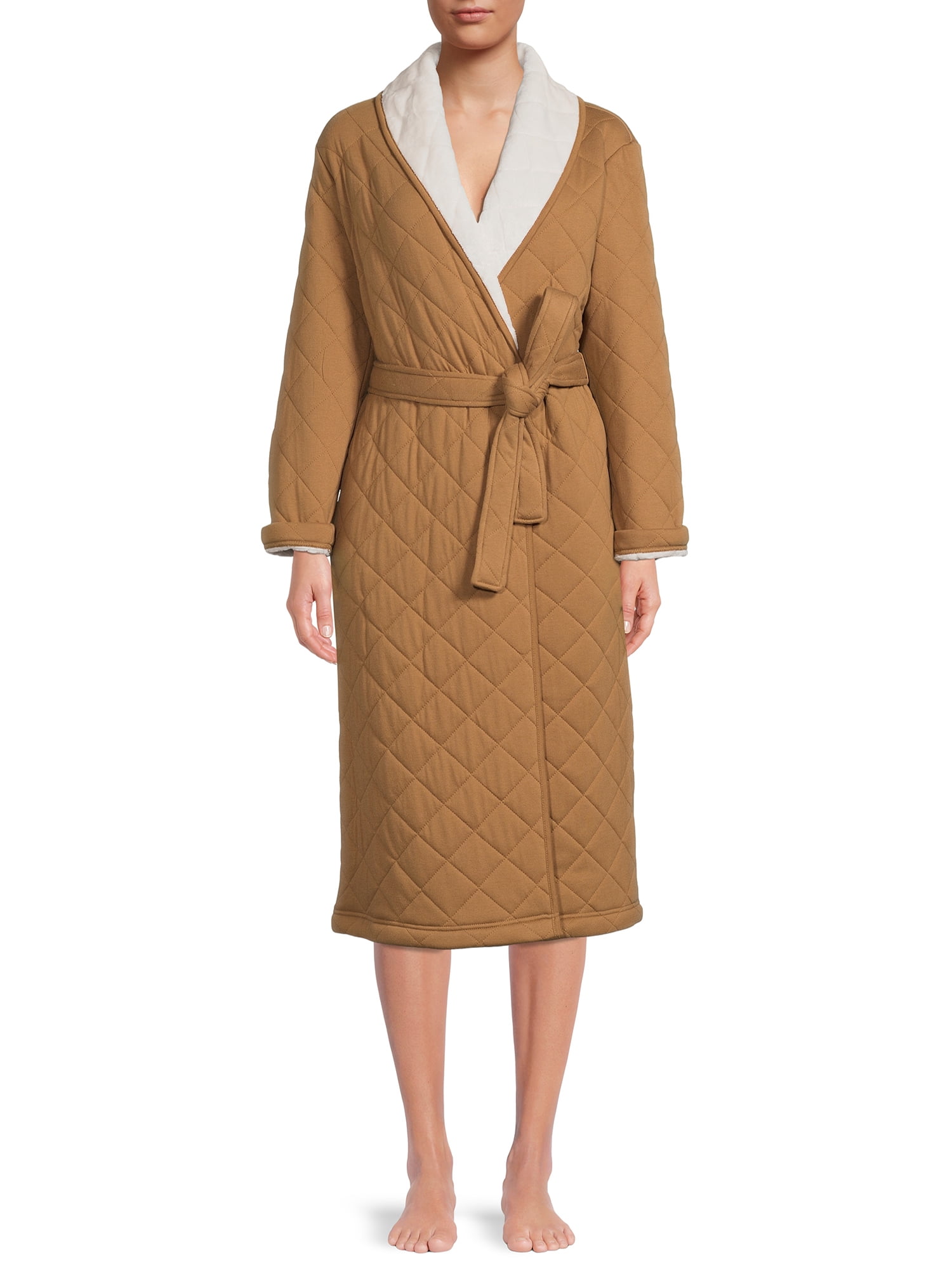 Womens Quilted Long Robe at Barry Brock blog