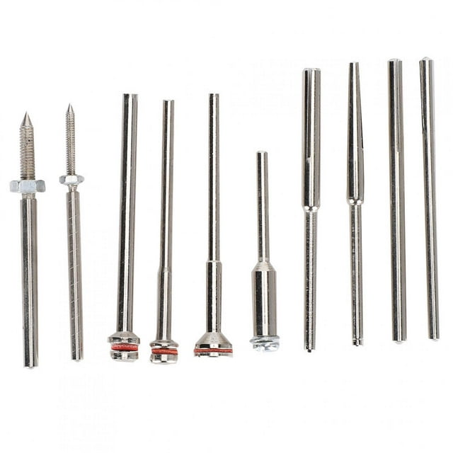 10Pcs Sandpaper Clamp Bar Clip Rod Rubber Wheel Special Chuck Grinding Polishing Tool