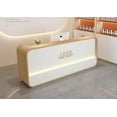 thumbnail image 3 of Beauty salon paint bar women's clothing store arc cashier simple modern small company front desk reception counter My Lux Decor Round, 3 of 6