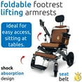 thumbnail image 2 of Majestic Buvan Electric Wheelchair, Folding Lightweight Wheelchairs, Motorized Wheel Chair, 17.5″ Wide Seat, 20AH Battery 17+ Miles Range, 310 Lbs Weight Capacity, 2 of 6