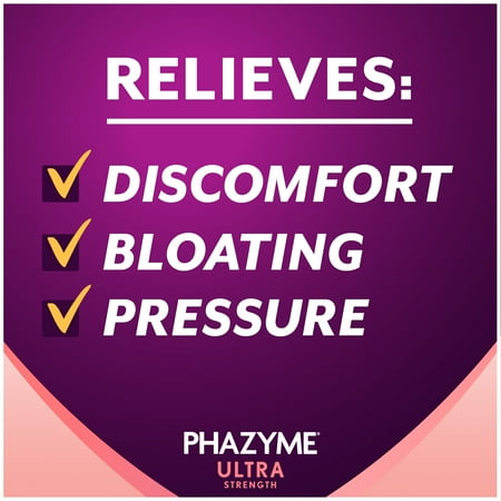 Phazyme Ultra Strength Gas & Bloating Relief, Works in Minutes, 48 Fast Gels