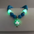 thumbnail image 3 of Yesbay Women Bracelet Charm,Faux Turquoises Luminous Floral Jewelry Elastic Beads Bangle Jewellery Gift, Yoga Prayer Beads, 3 of 8