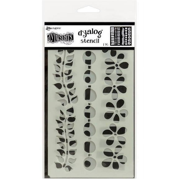 Dyan Reaveley's Dylusions Dyalog Stencil-Border It