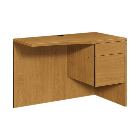 HON H105817R.CC 10500 Series 24 in. x 29.5 in. x 42 in. Curved Right Return Desk - Harvest