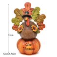 thumbnail image 2 of Decoraciones De Acción De Gracias, Adornos De Calabaza De Pavo De Resina, Decoración De Otoño De Pavo De Mesa Para El Día De La Cosecha De Acción De Gracias Methold HA036579-00, 2 of 6