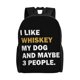 thumbnail image 1 of Beber Me gusta el whisky y los puros y tal vez 3 personas Mochila para portátil, bolso de viaje, mochila informal para la universidad, mochila negra para el trabajo y los negocios, regalo para, 1 of 5