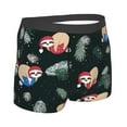 thumbnail image 3 of Disketp Baby Sloths Sleeping On The Christmas Ball Men'S Boxer Briefs,Soft And Breathable Cotton Underwear With Comfortflex Waistband, 3 of 9