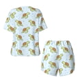 thumbnail image 2 of Sigee Cartoon Sea Turtle for Sleepwear Casual Pjs with Pockets Women's Pajamas Sets Shorts 2 Piece Short Sleeve Lounge Sets X-Large, 2 of 9