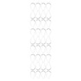 thumbnail image 4 of Ganchos enrollables Wosthever 12 piezas para cortina de ducha Acero inoxidable Negro, 4 of 6