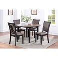 thumbnail image 3 of New Classic Furniture Potomac 5-Piece Round Solid Wood Dining Set in Brown/Black, 3 of 10