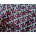 thumbnail image 4 of oneOone Silk Tabby Fabric Geometric Ikat Printed Fabric 1 Yard 42 Inch Wide, 4 of 4