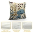 thumbnail image 4 of Nawypu  Pillow Covers Watercolor Ink Painting Dandelion Flower Leaves with Wood Background Burlap Throw Pillow Case Cushion Cover Protector Home Sofa Decorative Pillowcase, 4 of 5