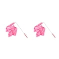 thumbnail image 1 of Wosthever Varitas de cinta para niñas, recuerdos de fiesta, varilla giratoria, suministros portátiles para fiesta de cumpleaños, bolsa de Rosa 2Conjunto, 1 of 6