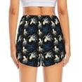 thumbnail image 2 of Lsque Octopus 1 Printed Women's Running Shorts with Liner Pockets,Elastic Quick Dry Workout Athletic Gym Yoga Shorts,Womens High Waist Shorts-Small, 2 of 9