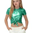 thumbnail image 1 of Niños Disfraces Niños Primavera Verano Color Sólido Carnaval Festa Festival Desempeño Cuello Redondo Camiseta Top para Niño Pequeño, 1 of 8