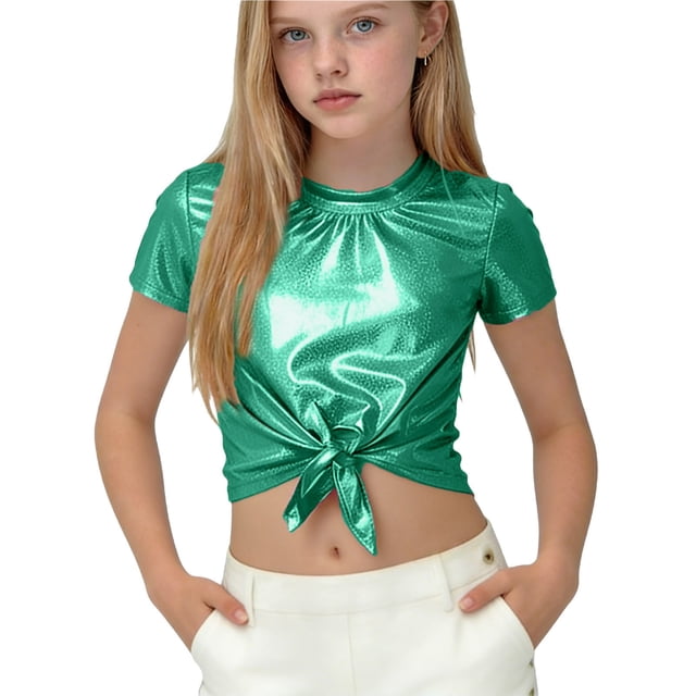 Niños Disfraces Niños Primavera Verano Color Sólido Carnaval Festa Festival Desempeño Cuello Redondo Camiseta Top para Niño Pequeño