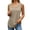 Khaki, variant on Basic Tank Tops for Women Loose Fit Casual Plain Scoop Neck Ribbed Sleeveless Shirt Summer Outfits