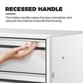 thumbnail image 2 of Sidasu Outdoor Kitchen Drawer Combo 28''W x 22''H x 19.5''D, Multi-Layer Design Access Door &Triple Drawers Combo Stainless Steel with Partition Perfect for Outdoor Kitchen BBQ Island, 2 of 9
