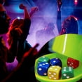 MKSJFdge SixsSided Dice Game with Velvet Bag Bar KTV Party Prefer