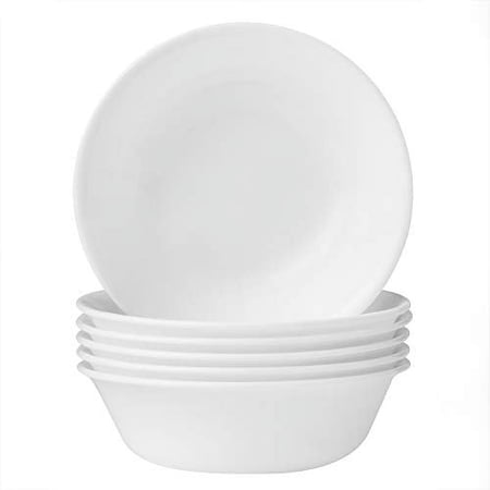Corelle SoupCereal Bowls Set (18-Ounce, 6-Piece, Winter Frost White)