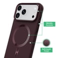 thumbnail image 4 of onn Soft Touch Phone Case for iPhone 18 Pro Max / 17 Pro Max, MagSafe Compatible - Plum Chocolate, 4 of 8