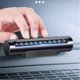 thumbnail image 2 of 2025 Metal Car Temporary Parking Card Hidden Double Sided Car Modeling Parking Phone Number Plate Car Sticker Parking Card Stop Auto Parts (1pcs-black, 2 of 5