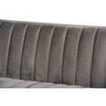 thumbnail image 6 of Bowery Hill 17.3" Mid-Century Velvet Upholstered Sofa in Gray/Gold, 6 of 9