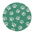 thumbnail image 4 of HAOXIT Dog Paw Print Table Cloth, Paw Round Tablecloth Decorative Fabric Table Cover for Dining Table, Buffet Parties 31-35, 4 of 8
