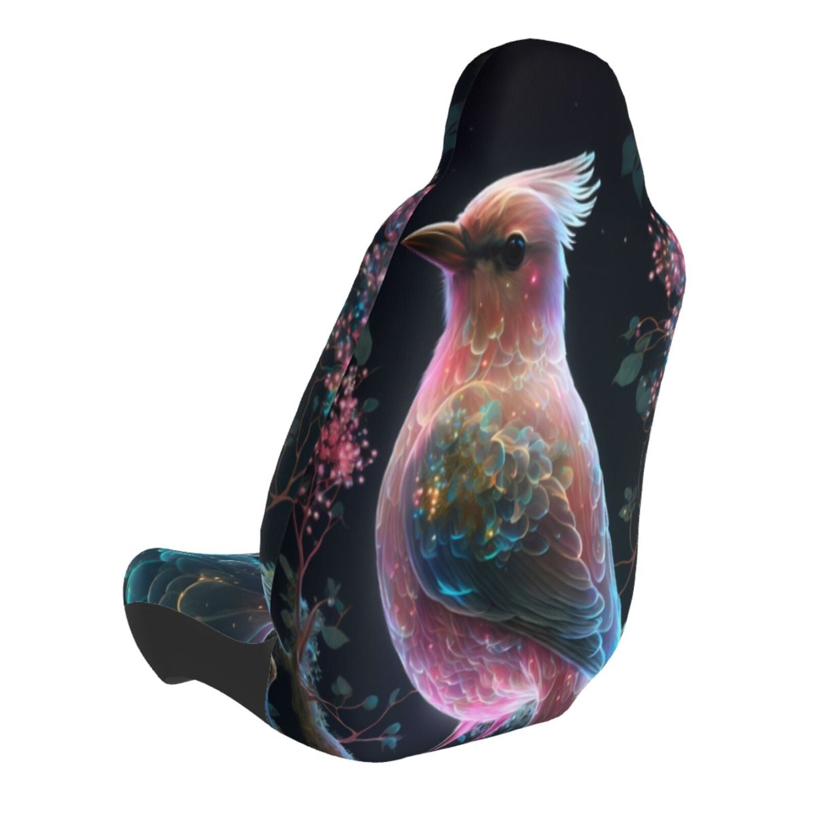 Naloa Bird 3 Car Seat Covers Universal Front Seat Coves for Car Accessories ,Padded Car Covers for Automotive, SUV, Truck, and Van