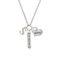 thumbnail image 2 of Delight Jewelry Silvertone Large Initial - S - Always My Mother Bar Zoe Necklace, 2 of 4