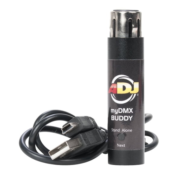 Productos ADJ MYDMX Buddy Dongle de hardware DMX de nivel básico compatible con el software MYDMX 2.0 MYD858