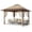 Khaki + Light Khaki, variant on ChaoLink Gazebo Canopy Tent Easy Up Outdoor Waterproof Upgrade Portable Pergola with Double Vented Roof
