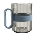 thumbnail image 2 of Vaso transparente para enjuague bucal de 380 ml con asa - vaso de plástico para enjuague para higiene bucal, 4 colores disponibles, 11x10,5x7,5 cm, 2 of 6