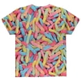 thumbnail image 2 of Halloween Sour Gummy Worms All Over Youth T Shirt, 2 of 2