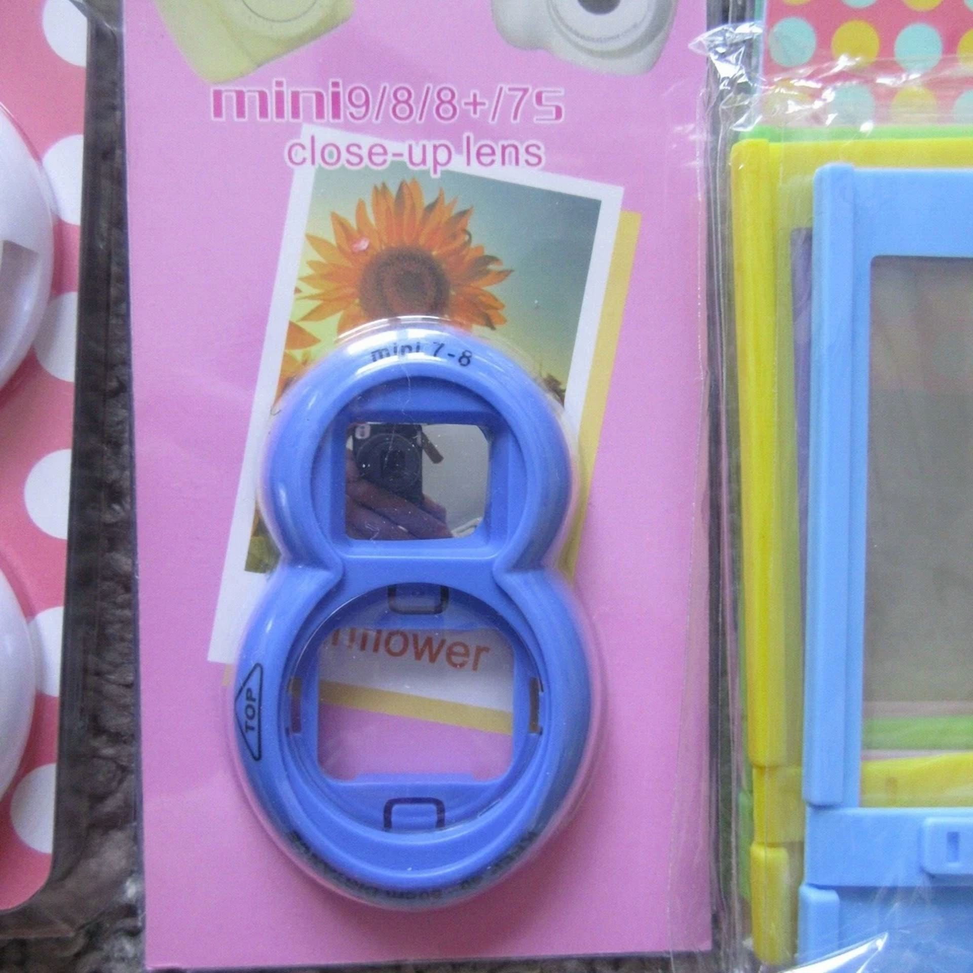 BUTTERFLY- New Color Close Up Lens 4 Pack + Extras Mini Stickers Film 7S/8 Cell Phone