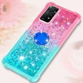thumbnail image 6 of Phone Case for Xiaomi Redmi Note 11 Pro 5G/4G, Shiny Bling Quicksand Effect TPU Bumper Case with Four Corners Protection Cover for Redmi Note 11 Pro 5G/4G, Pink Blue, 6 of 14