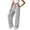 Grey, variant on Bibifish Womens Pants Soft Flowy Wide Leg Drawstring Elastic High Waist Trousers Dragging Hem Comfy Wear Everyday Ladies Bottom Outfits
