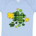 thumbnail image 4 of Inktastic St. Patrick's Day Plaid Green and Yellow Shamrocks Boys or Girls Baby Bodysuit, 4 of 5
